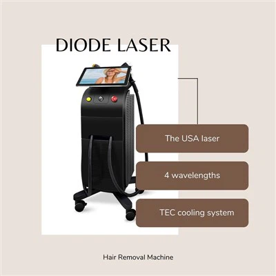 Sopran Titanium Diode Laser Hårfjerningsmaskin