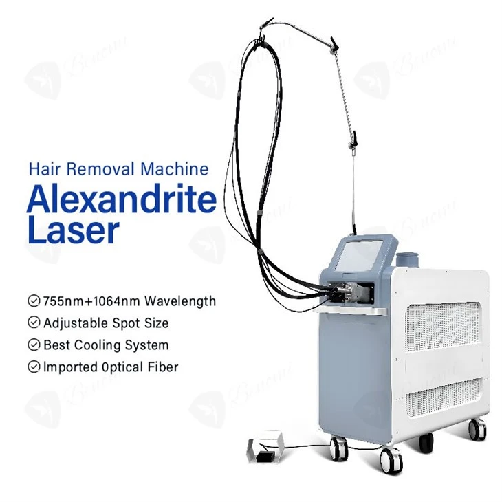 Double Wave Alexandrite Laser Hair Removal Machine